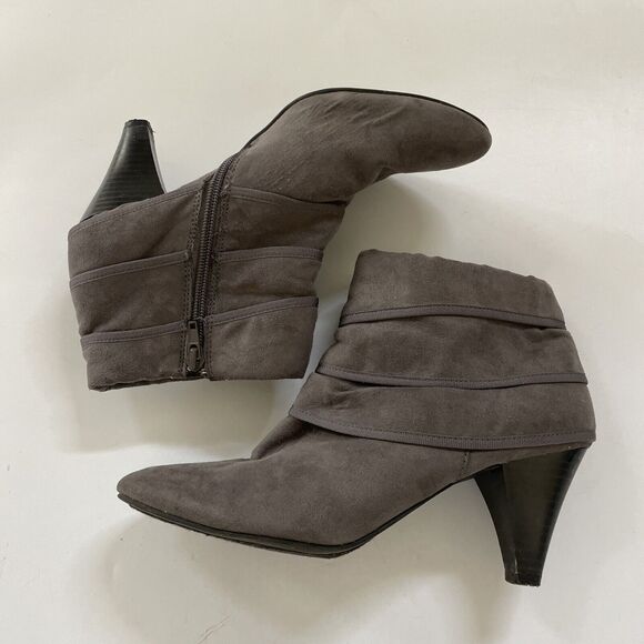 Karen Scott Boots Womens Melodea Ankle Booties Gray Heels Size 9M - Picture 3 of 11